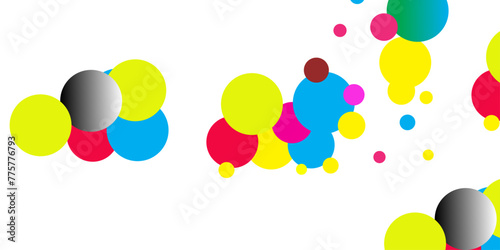 CMYK vs RGB color model icon. Types of color mixing multicolour colors illustration symbol.