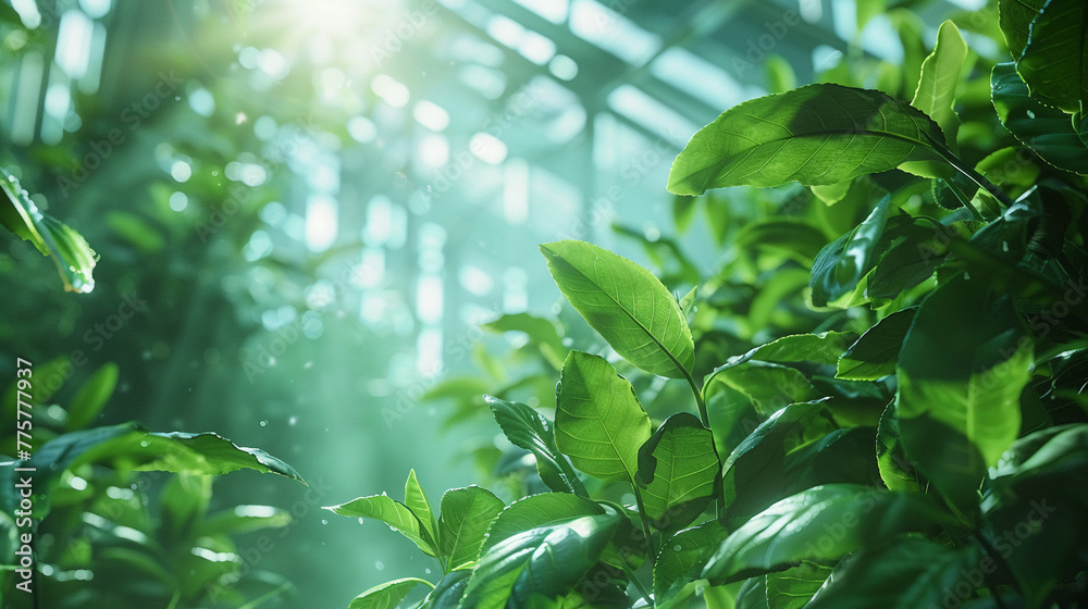 Green industry revolution, sustainable and energy-saving, reducing carbon footprint for a healthier environment Green industry revolution, sustainable and energy-saving, reducing carbon footprint for a healthier environment