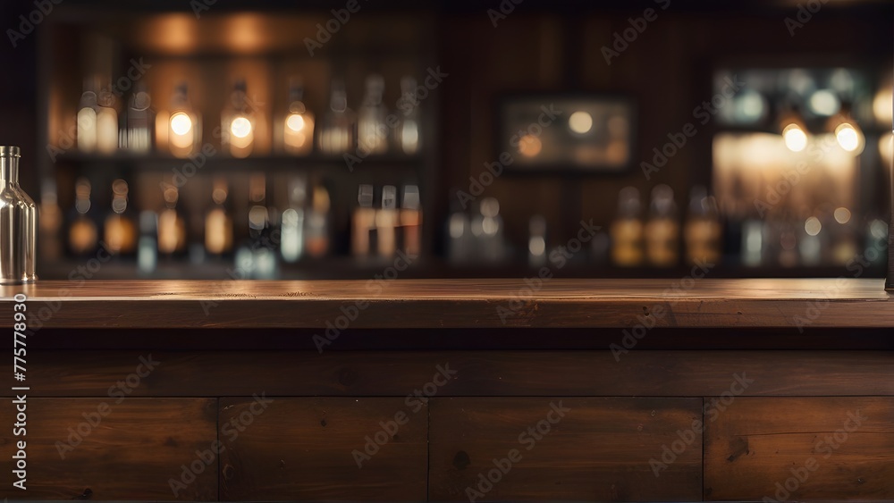 interior of a bar, ai generated