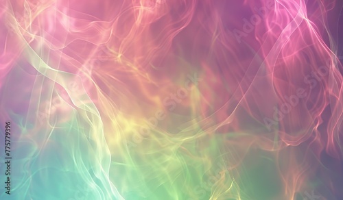 Bright colorful smoke on a light background. The concept of dreams and lightness.