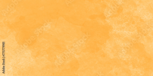 Dark and light yellow wall grunge backdrop texture. watercolor painted mottled orange background, modern colorful concrete dirty smooth ink textures on black paper background.