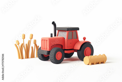 3d illustration of farming