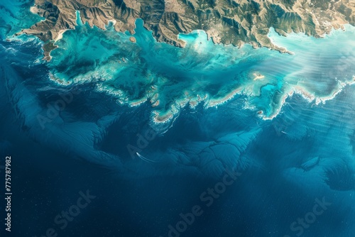 Ocean Meets Land in Stunning Aerial Coastal View
