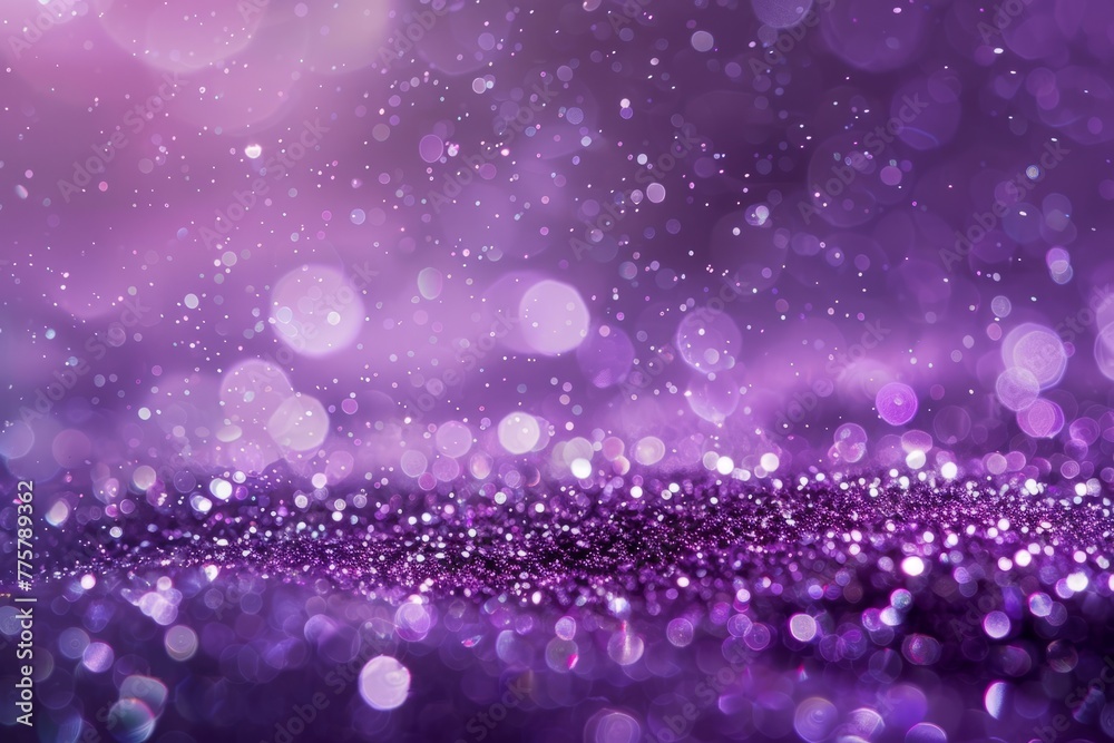 Shimmering Purple Texture with Bokeh Effect
