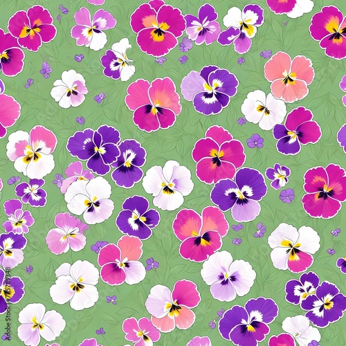 Pansy Petal Symphony: Nature's Floral Masterpiece