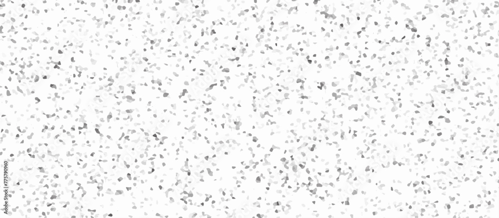 Terrazzo flooring consists of chips of marble texture. quartz surface white, black for bathroom or kitchen countertop. white paper texture background. rock stone marble backdrop textured illustration. - obrazy, fototapety, plakaty 
