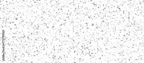 Terrazzo flooring consists of chips of marble texture. quartz surface white  black for bathroom or kitchen countertop. white paper texture background. rock stone marble backdrop textured illustration.