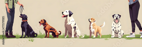 Comprehensive Dog Training Techniques Demonstrated by Professional Trainers with Various Dog Breeds © Joshua