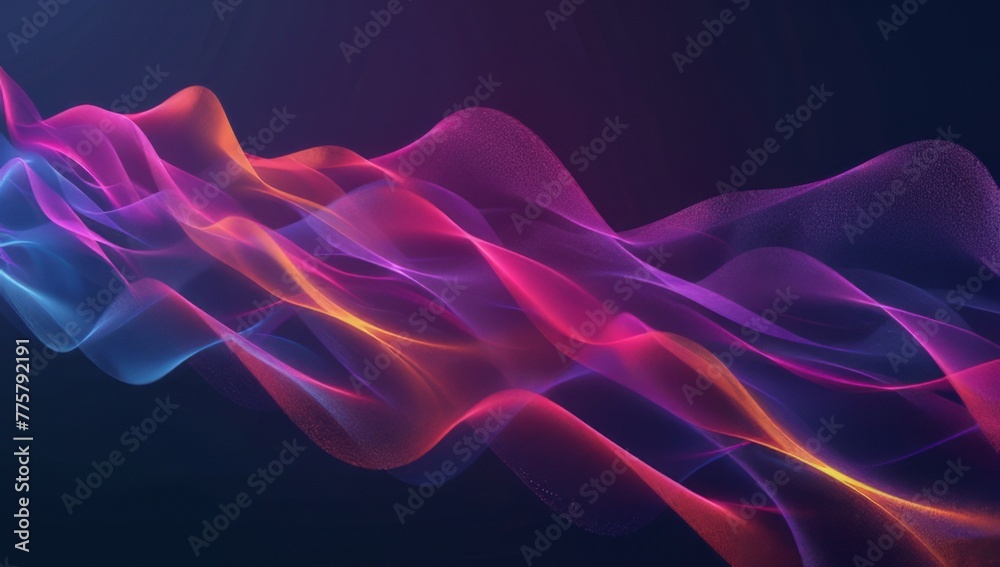 Abstract background with colorful sound waves