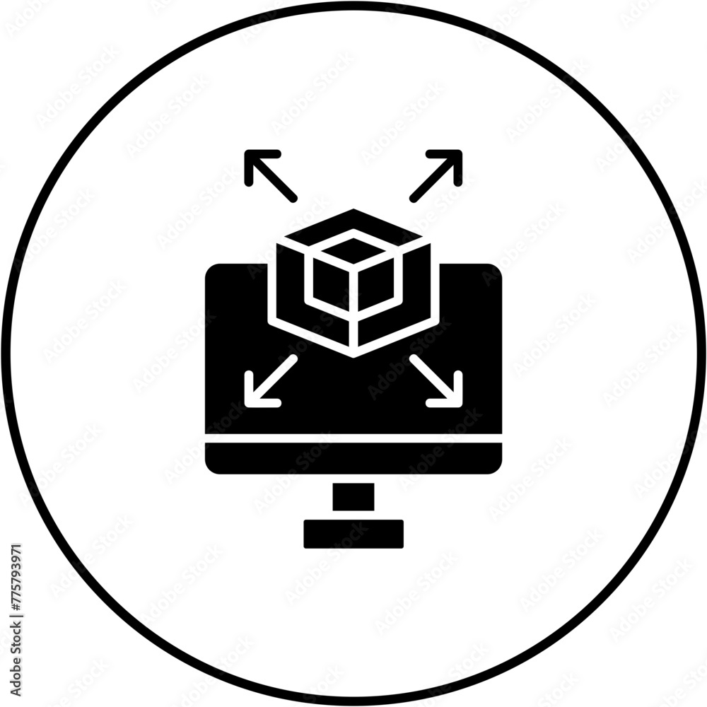 3d Modeling Icon 3d Modeling Icon