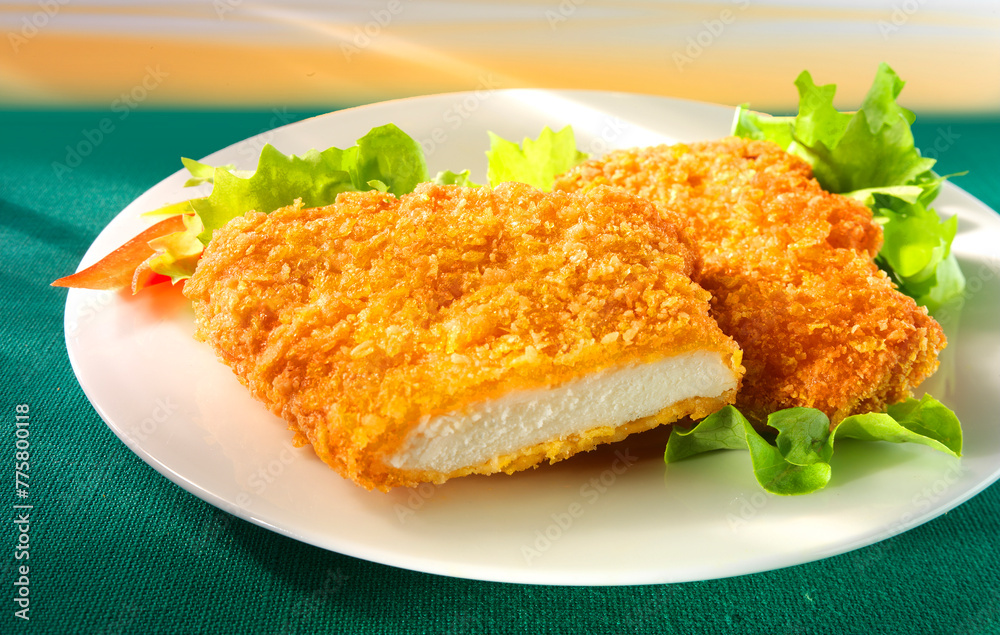 Mini-Schnitzel, Schnitzel, paniert, Fleisch, Tellergericht, Mini-Schnitzel, Schnitzel, paniert, Fleisch, Tellergericht,