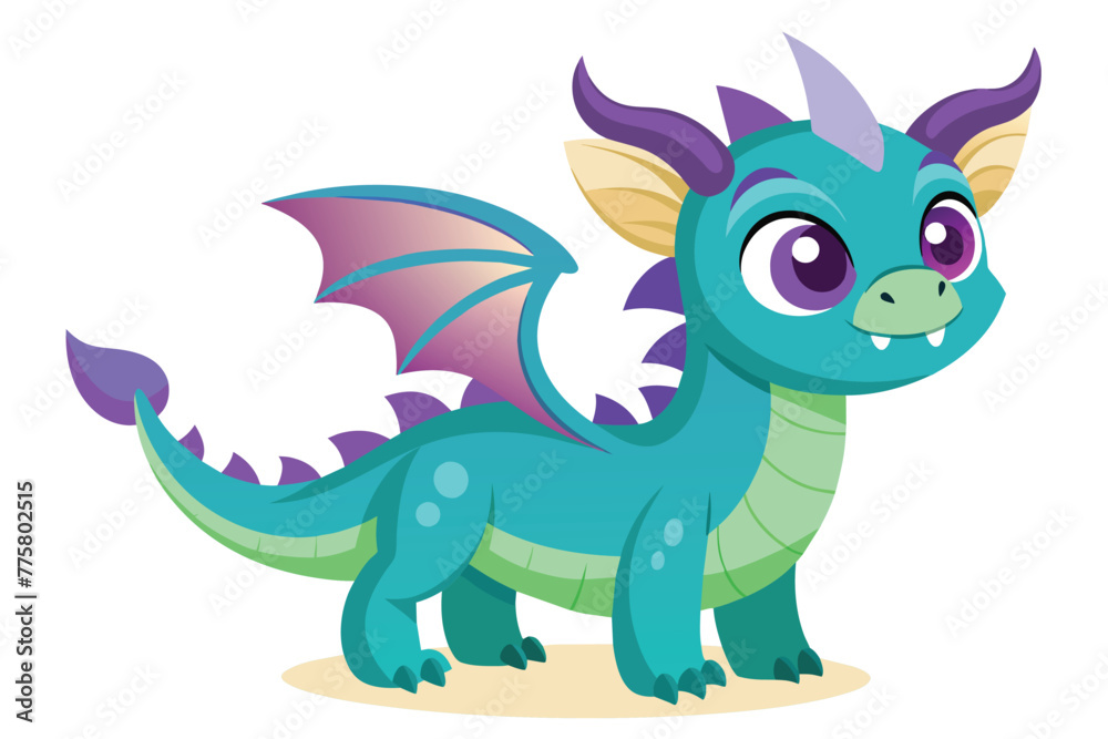 cute-little-dragon vector il.eps