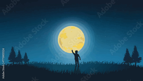 Starry Night Vector Background of the Celestial Sky