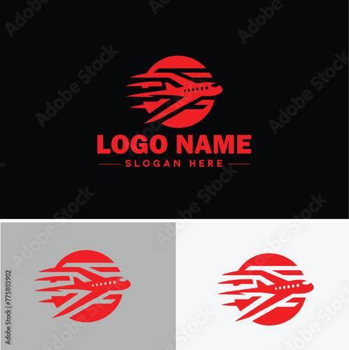 Plane logo icon vector for business app icon airplane travel tour air ticket logo template