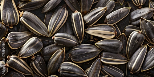 Sprouting of sunflower seeds.