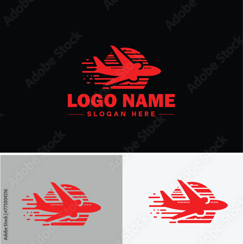 Plane logo icon vector for business app icon airplane travel tour air ticket logo template