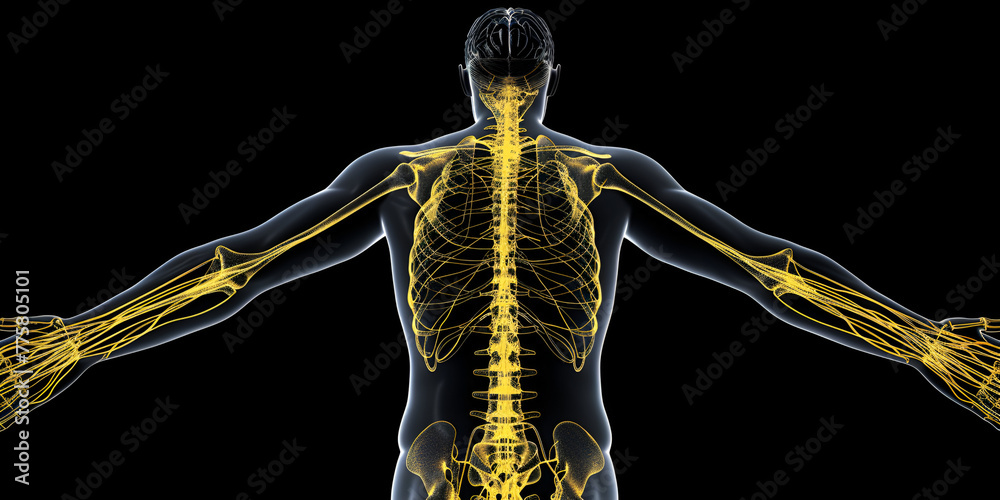 3d illustration of human body spinal bone and hips, ribs anatomy
3d illustration of human body spinal bone and hips, ribs anatomy