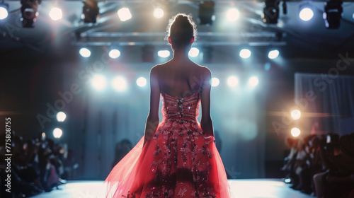 girl modeling at a fashion show