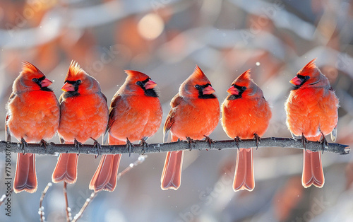 Cardinals in Winter © vetre
