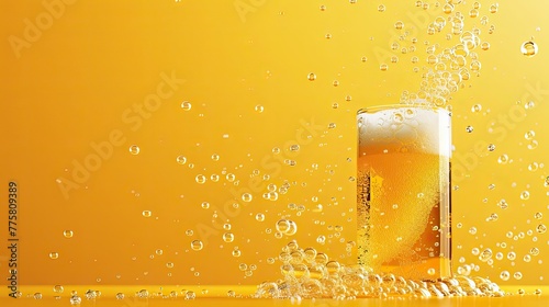 Greeting Card and Banner Design for Social Media or Educational Purpose of New Beer Eve Day Background