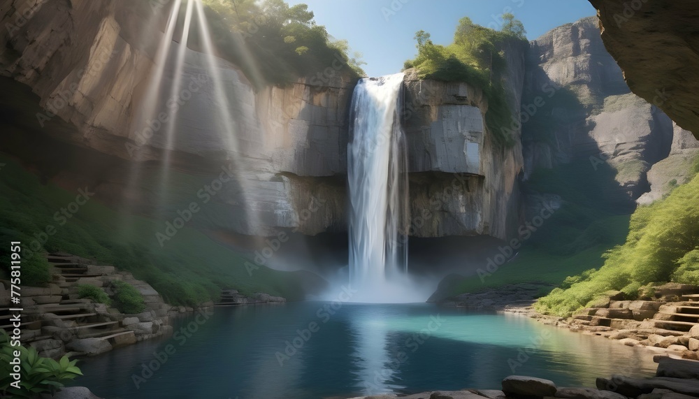 Create-An-Image-Of-A-Majestic-Waterfall-Cascading-