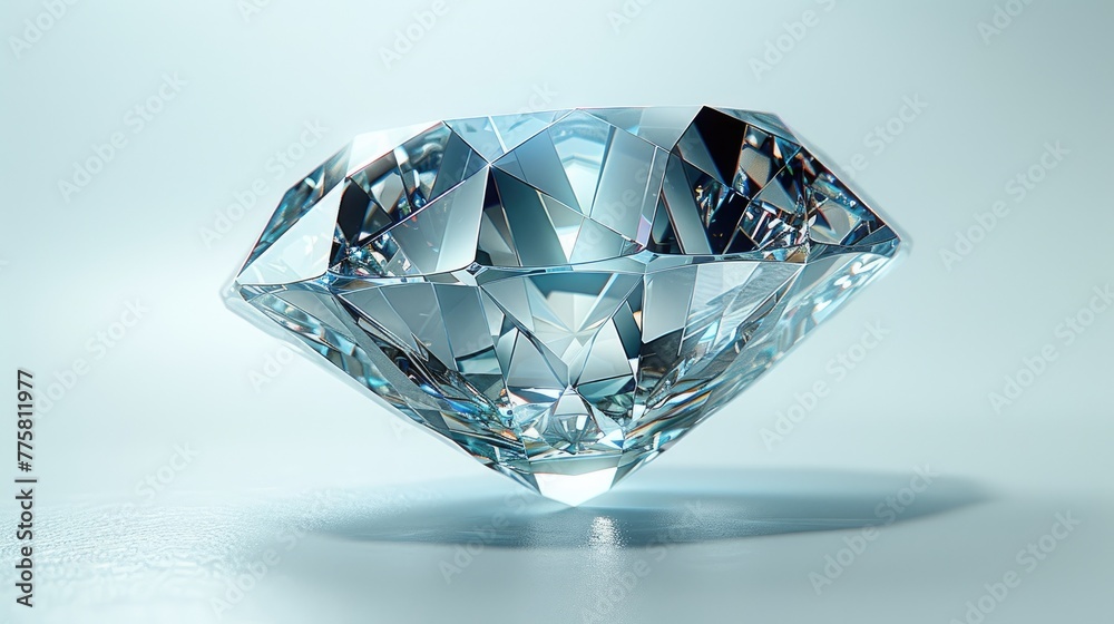 Brilliant diamond isolated on white background Brilliant diamond isolated on white background