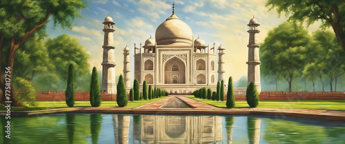 Taj Mahal is a palace in India