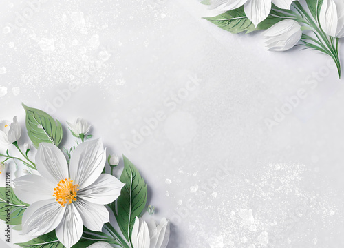 light soft floral abstract background