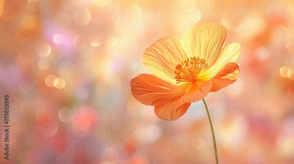 Greeting Card and Banner Design for Social Media or Educational Purpose of National California Poppy Day Background