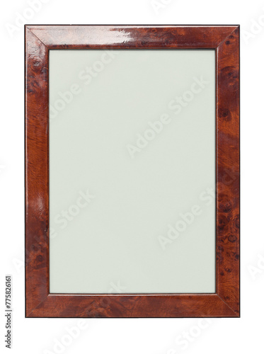 Empty Brown Picture Frame