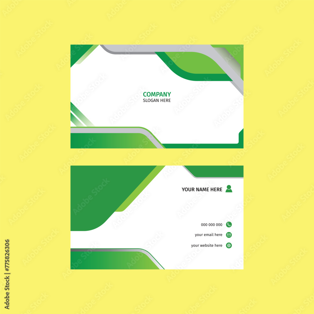 Fototapeta premium minimal business card design template