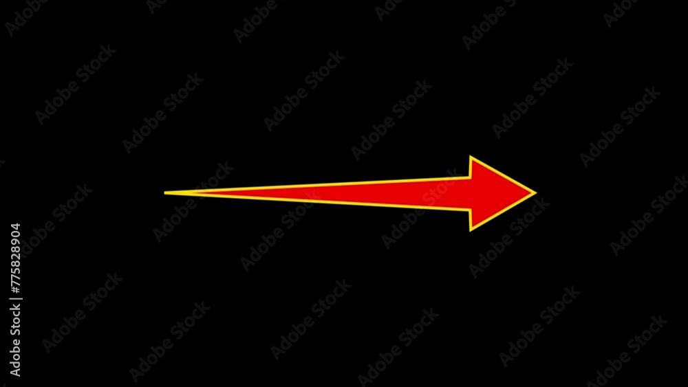 Arrow loading animation. Animation of a simple red arrow extending. arrow loop animation direction concept, Advertising. Arrow loading animation. Animation of a simple red arrow extending. arrow loop animation direction concept, Advertising.