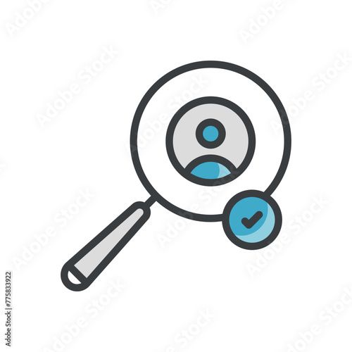 job seeking vector icon