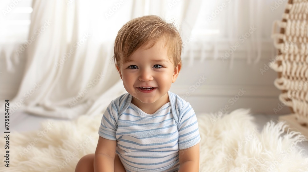 Fashionable Toddler Clothing: Blue and White Stripes Fashionable Toddler Clothing: Blue and White Stripes