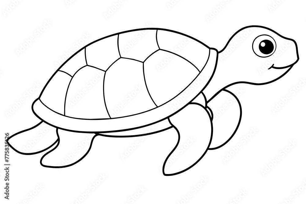 turtle on the beach & turtle--vector-illustration turtle on the beach & turtle--vector-illustration