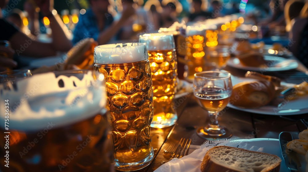 beer on atable Oktoberfest