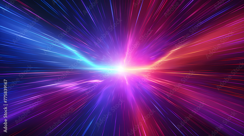 High speed light tunnel movement trajectory High speed light tunnel movement trajectory