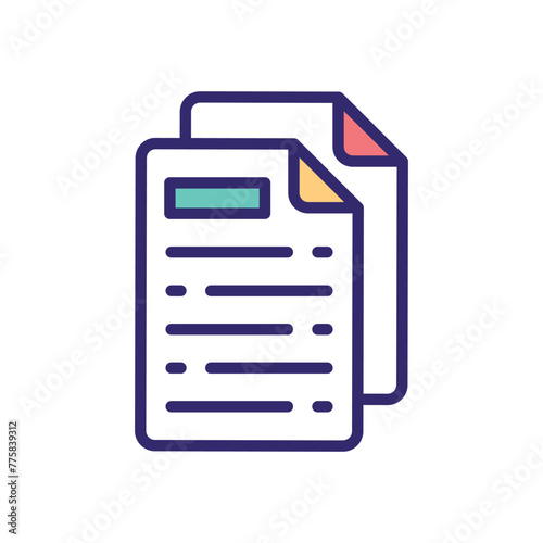 Document vector icon