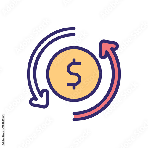 return on investment vector icon