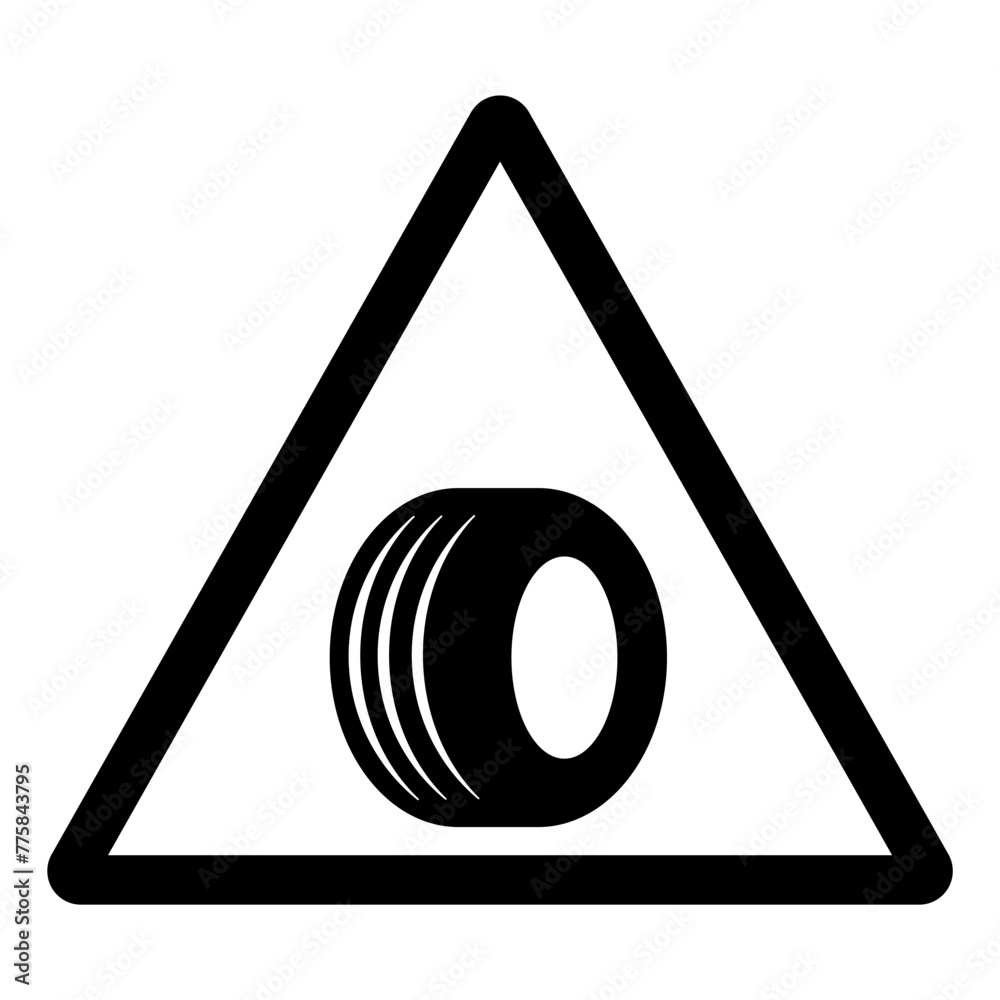 Tire Car Symbol Sign, Vector Illustration, Isolated On White Background Label. EPS10 Tire Car Symbol Sign, Vector Illustration, Isolated On White Background Label. EPS10
