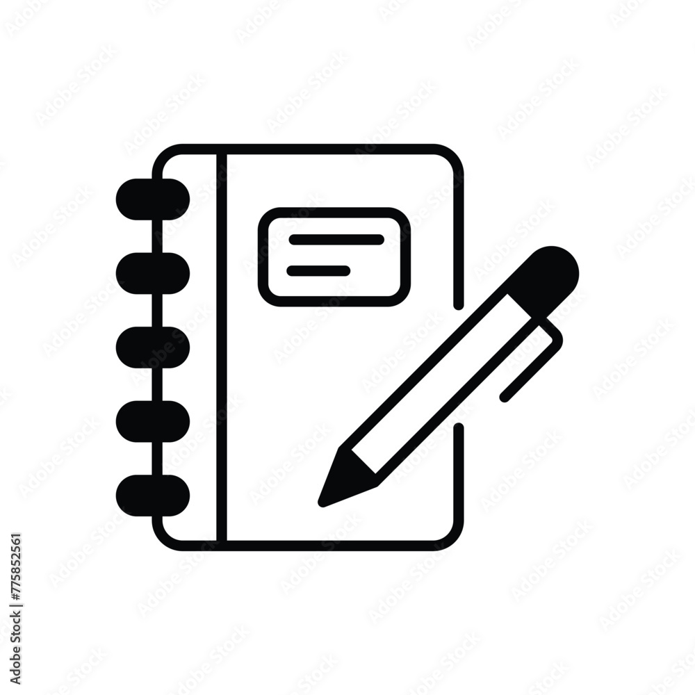 Notebook icon editable stock vector icon Notebook icon editable stock vector icon