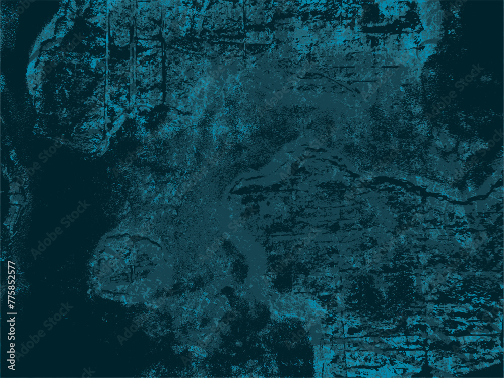 Vektor Grunge Textur Hintergrund - Ebenen Design Element Vorlage - Blau Camouflage Muster Oberfläche