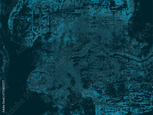 Vektor Grunge Textur Hintergrund - Ebenen Design Element Vorlage - Blau Camouflage Muster Oberfläche