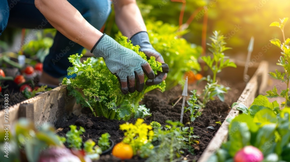 planting plant seedlings hands in the ground planting plant seedlings hands in the ground