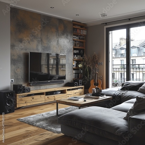 Beautiful living room with ...