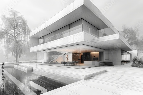Architecture project 3D ren...