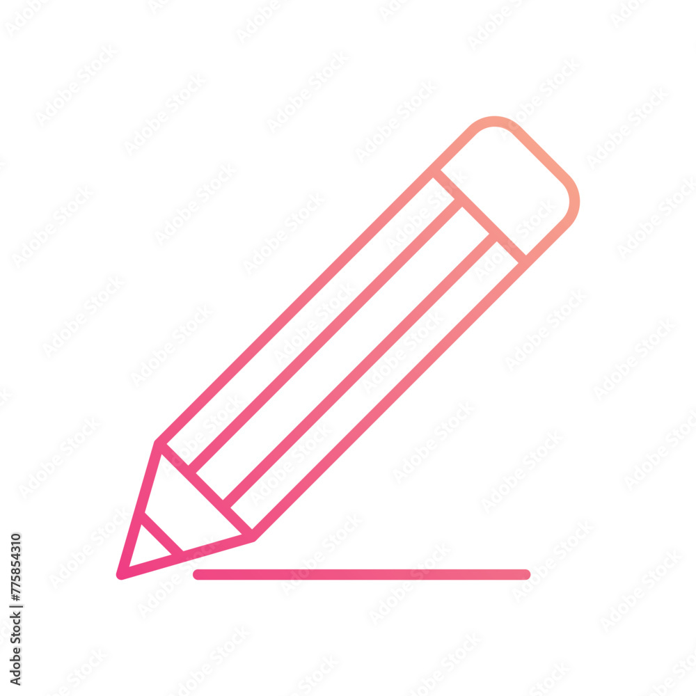 Pencil icon editable stock vector icon Pencil icon editable stock vector icon