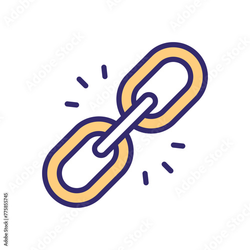 Link building vector icon