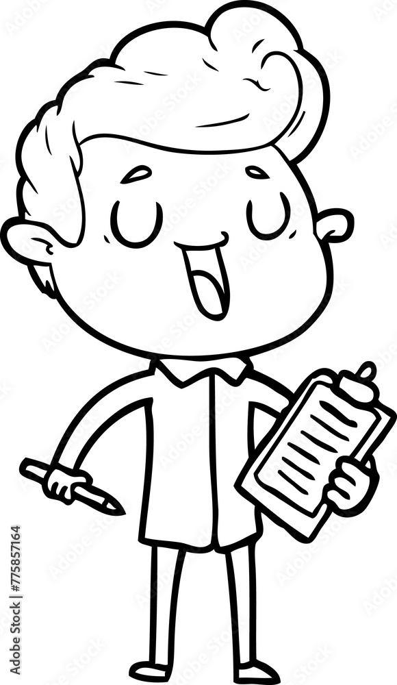 happy cartoon man happy cartoon man