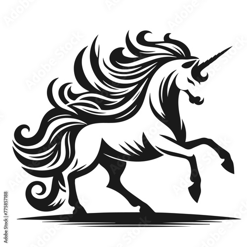 Unicorn      vector isolated on white background 